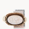 Bread Warmer & Basket Gift Set with Tea Towel - Owl Oval