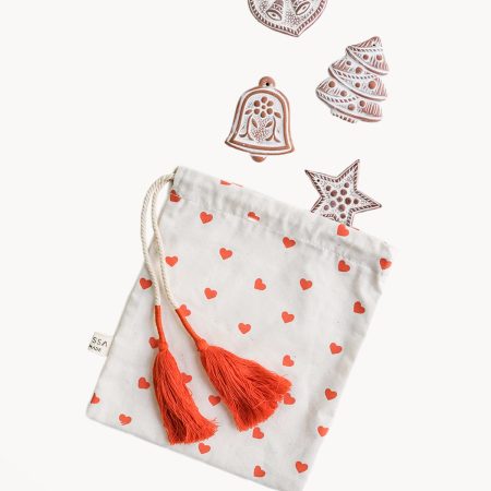Handmade Sugar Saver Ornament - Holiday Gift Edition with Heart Pouch