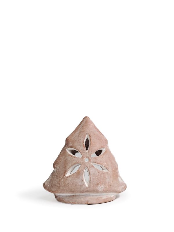 Terracotta Tea Light Candle Holder - Tree - Image 7