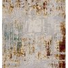 2’ x 15’ Abstract Beige and Gold Modern Runner Rug - Image 6