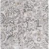 5’ x 8’ Gray Modern Jacobean Floral Area Rug - Image 2