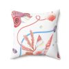 Uniquely You Decorative Throw Pillow Cover, Beach Seashell Coral Pattern - Image 2