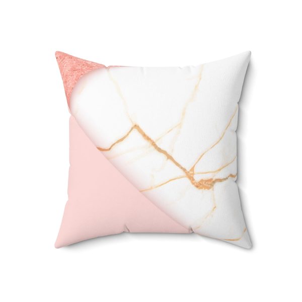 Uniquely You Decorative Throw Pillow Case, Pink Marble Swirl Pattern - Image 7
