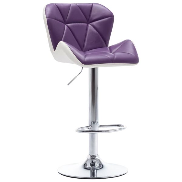 vidaXL 1/2x Bar Stool Faux Leather Pub Counter Swivel Office Multi Colors - Image 25