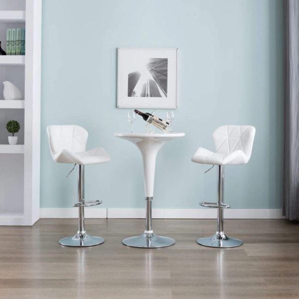 vidaXL 1/2x Bar Stool Faux Leather Pub Counter Swivel Office Multi Colors - Image 34