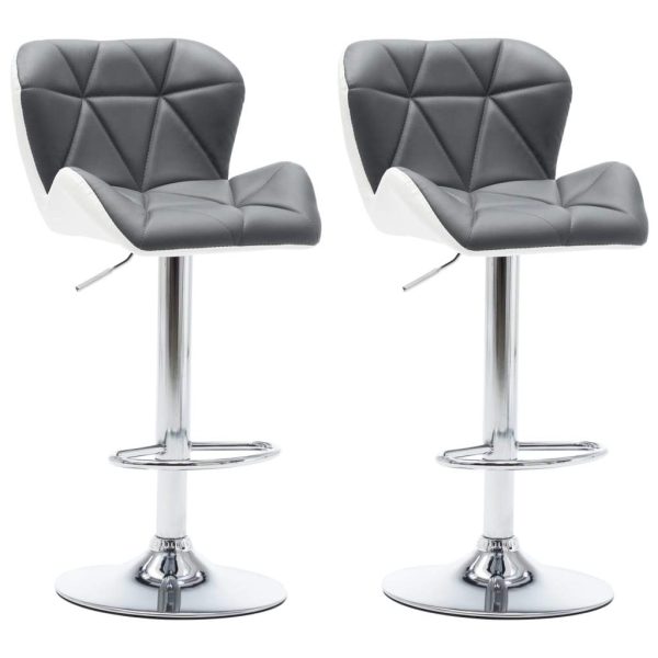 vidaXL 1/2x Bar Stool Faux Leather Pub Counter Swivel Office Multi Colors - Image 41