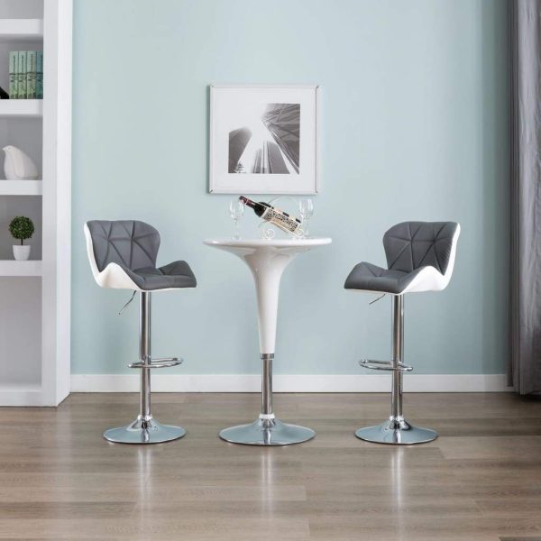 vidaXL 1/2x Bar Stool Faux Leather Pub Counter Swivel Office Multi Colors - Image 40