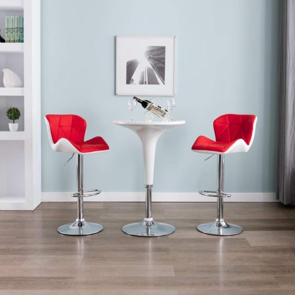 vidaXL 1/2x Bar Stool Faux Leather Pub Counter Swivel Office Multi Colors - Image 43