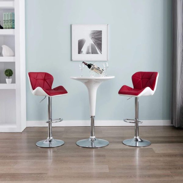 vidaXL 1/2x Bar Stool Faux Leather Pub Counter Swivel Office Multi Colors - Image 46