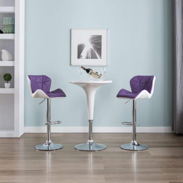 vidaXL 1/2x Bar Stool Faux Leather Pub Counter Swivel Office Multi Colors - Image 55