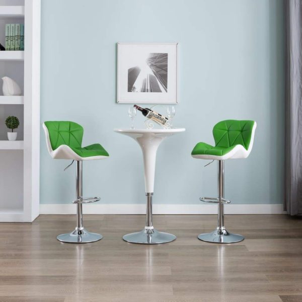 vidaXL 1/2x Bar Stool Faux Leather Pub Counter Swivel Office Multi Colors - Image 58