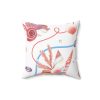 Uniquely You Decorative Throw Pillow Cover, Beach Seashell Coral Pattern - Image 4