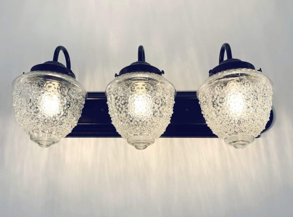 Antique Acorn Glass VANITY Light - 3 Sizes - Image 6