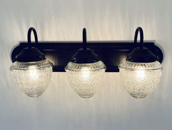 Antique Acorn Glass VANITY Light - 3 Sizes - Image 8