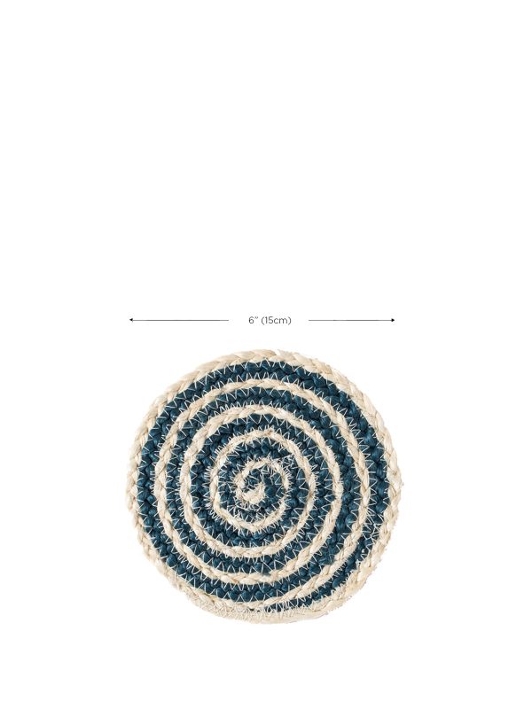 Kata Spiral Coaster Trivet - Blue (Set of 4) - Image 6