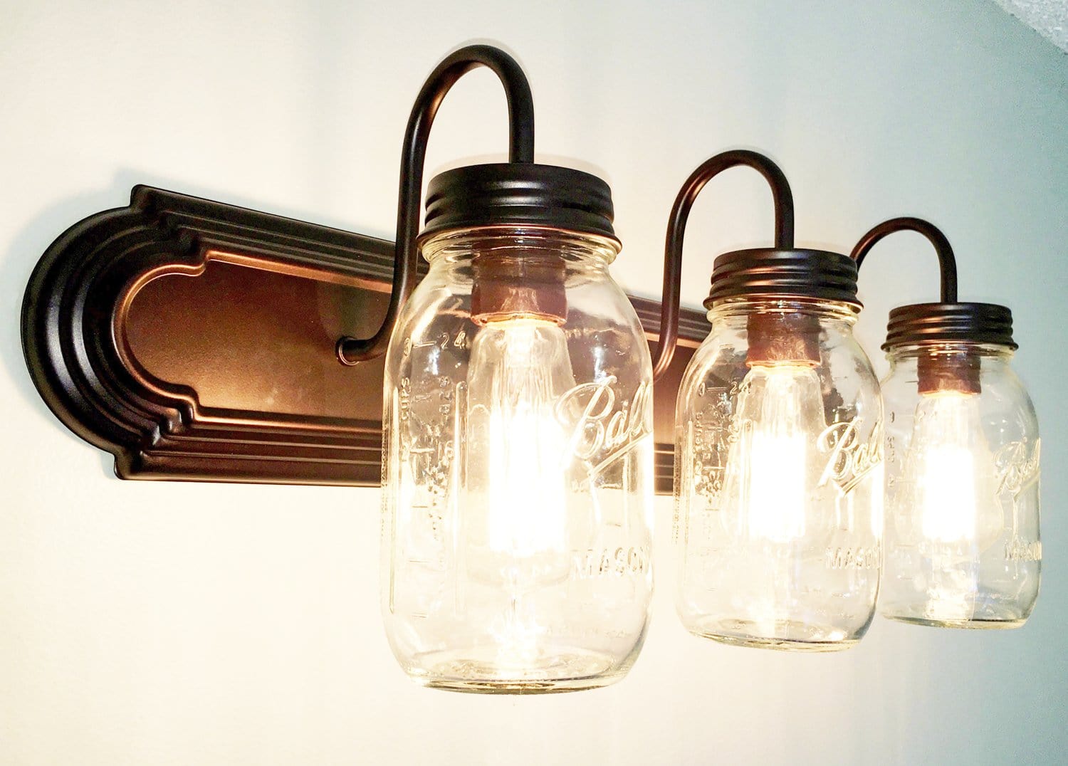 Mason Jar Bathroom Vanity Light - Image 9