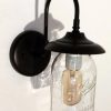 Mason Jar Outdoor Exterior Porch Wall SCONCE Light - Image 2