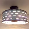 Rustic Galvanized Ceiling Light Farmhouse Fixture Chippy White - Image 10