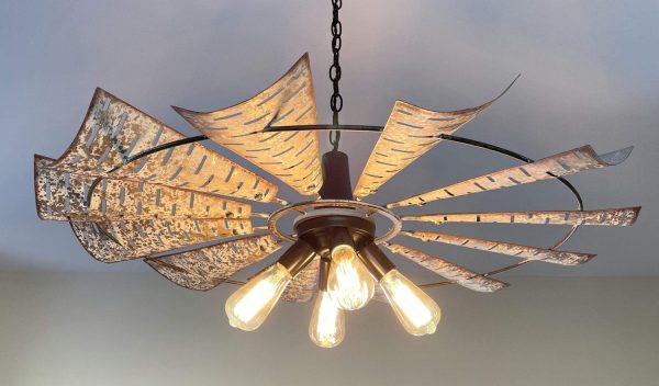 Windmill Chandelier Farmhouse Lighting Fixture - Image 12