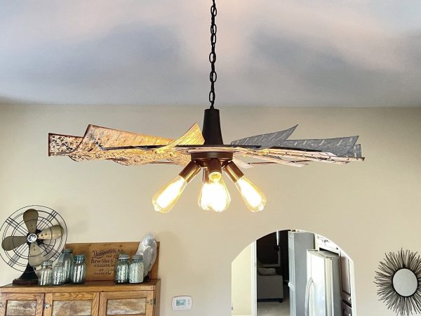 Windmill Chandelier Farmhouse Lighting Fixture - Image 2