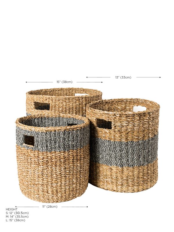 Savar Hamper Basket with Handle - Black - Image 9