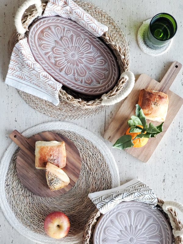 Bread Warmer & Basket - Flower - Image 4