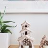Terracotta Tea Light Candle Holder - House - Image 2