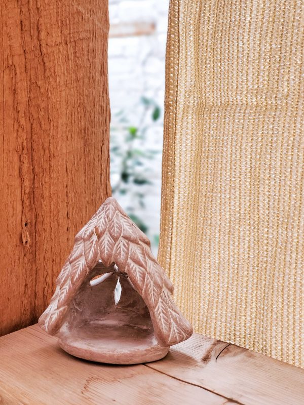 Terracotta Tea Light Candle Holder - Tree - Image 4