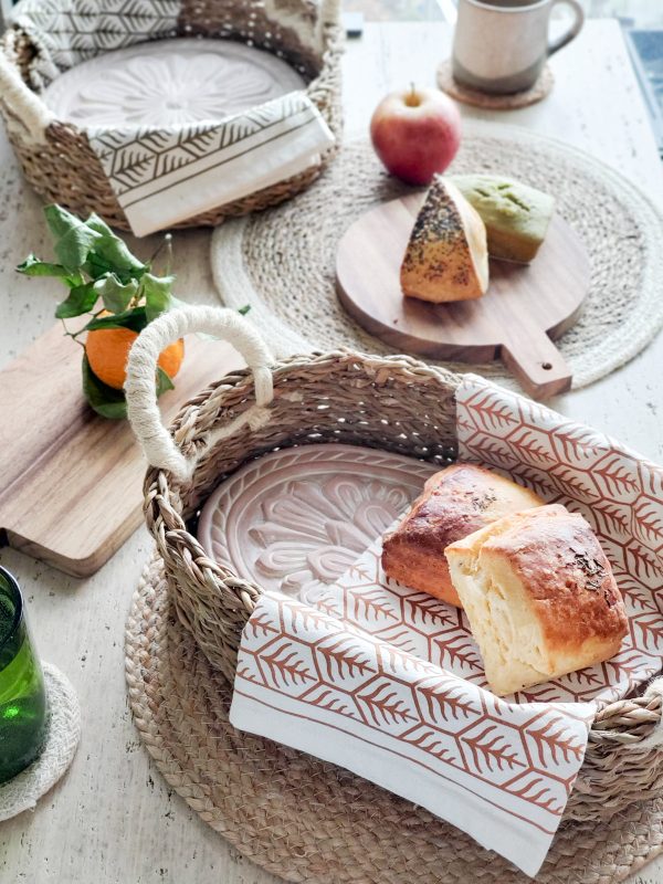 Bread Warmer & Basket - Flower - Image 3