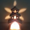 Terracotta Tea Light Candle Holder - House - Image 3