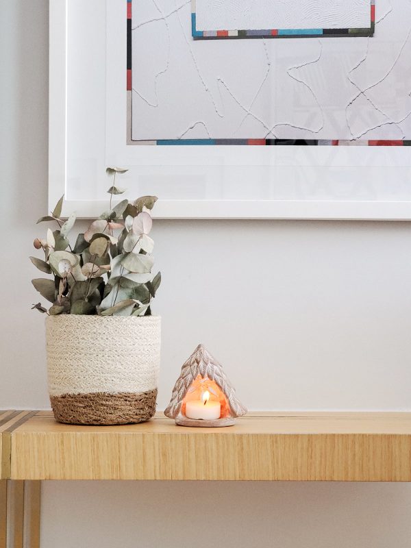Terracotta Tea Light Candle Holder - Tree - Image 2