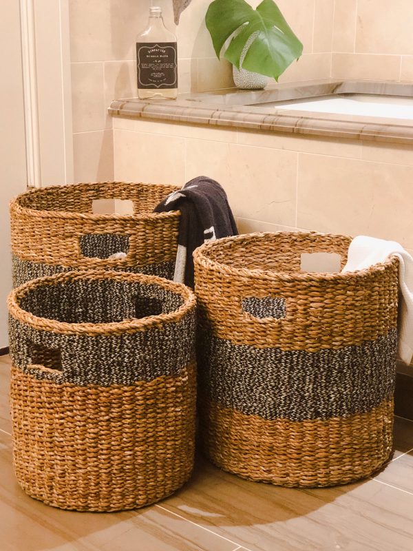 Savar Hamper Basket with Handle - Black - Image 3