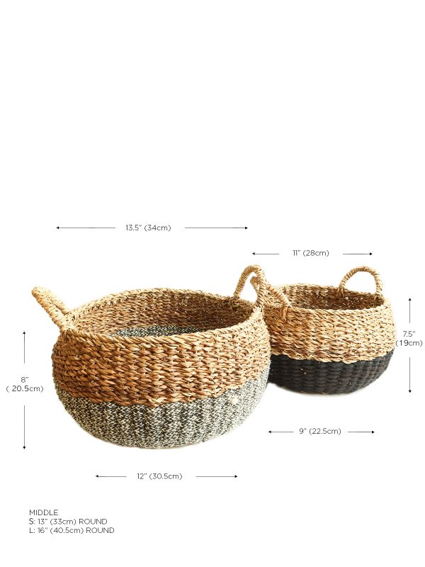 Ula Floor Basket - Black - Image 9