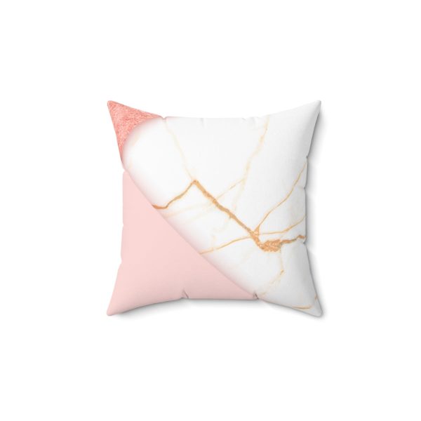 Uniquely You Decorative Throw Pillow Case, Pink Marble Swirl Pattern - Image 10