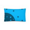 Blue Premium Pillow With Design By Home Arrives - Image 3
