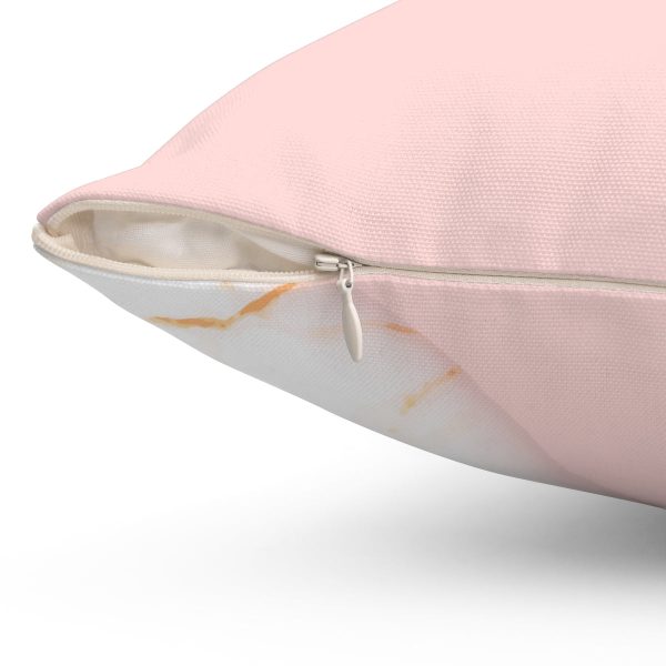 Uniquely You Decorative Throw Pillow Case, Pink Marble Swirl Pattern - Image 12