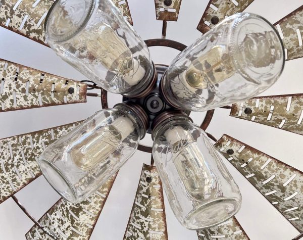 Windmill Chandelier Farmhouse Lighting Fixture - Image 14