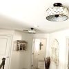 Rustic Galvanized Ceiling Light Farmhouse Fixture Chippy White - Image 2