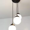 Milk Glass Chandelier Pendant Trio - Image 3