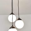 Milk Glass Chandelier Pendant Trio - Image 5