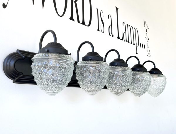 Antique Acorn Glass VANITY Light - 3 Sizes - Image 13