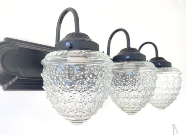 Antique Acorn Glass VANITY Light - 3 Sizes - Image 5