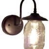 Mason Jar Outdoor Exterior Porch Wall SCONCE Light - Image 5