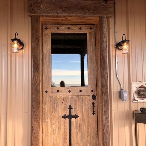 Exterior Outdoor Mason Jar Wall Sconce Light with Vintage Jar - Image 4
