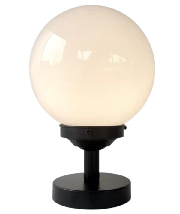 Milk Glass Globe Table Lamp Fixture