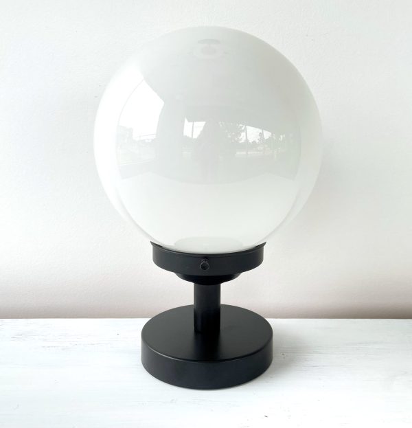 Milk Glass Globe Table Lamp Fixture - Image 3