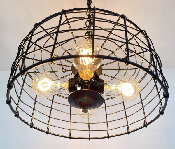 Modern Farmhouse Black Cage Light - Image 6