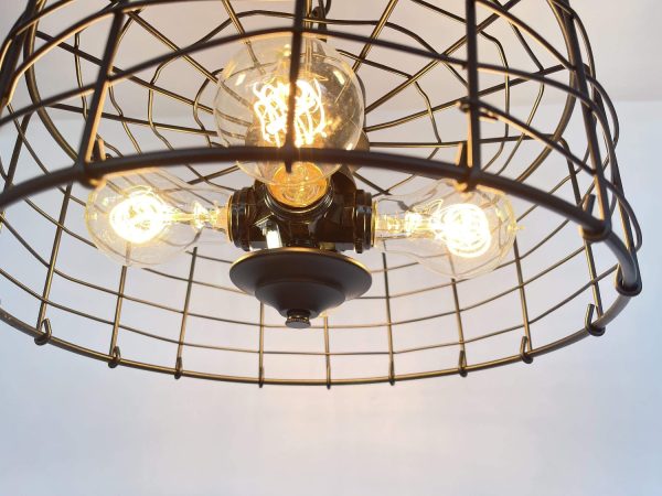 Modern Farmhouse Black Cage Light - Image 5