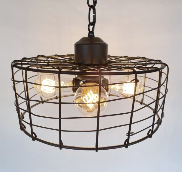 Modern Farmhouse Black Cage Light - Image 2