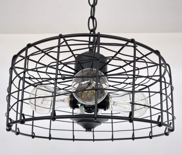 Modern Farmhouse Black Cage Light - Image 7